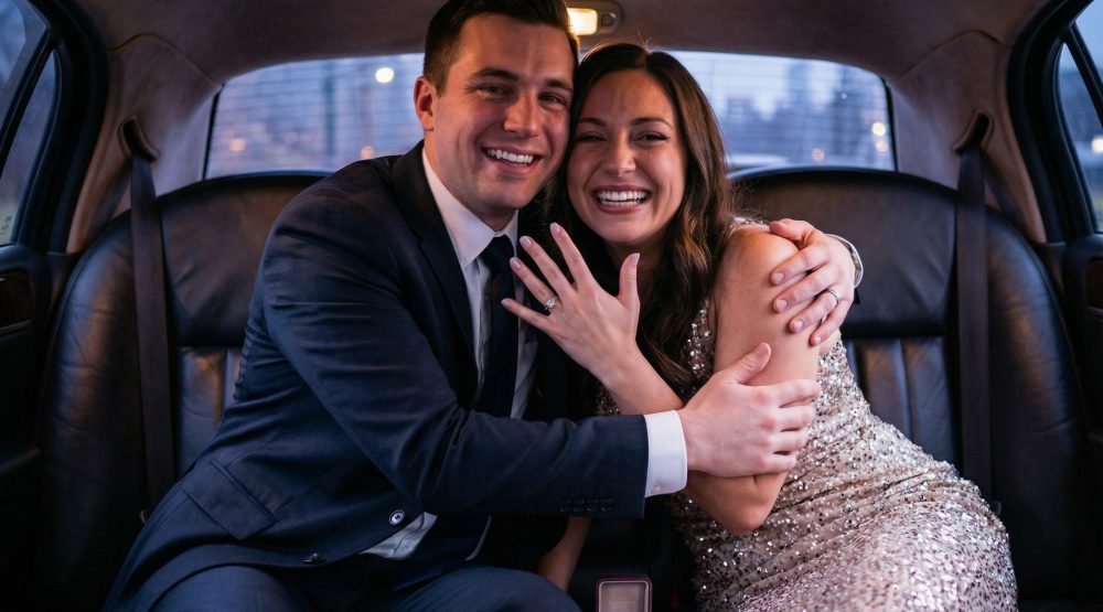 Limo for wedding proposal chicago